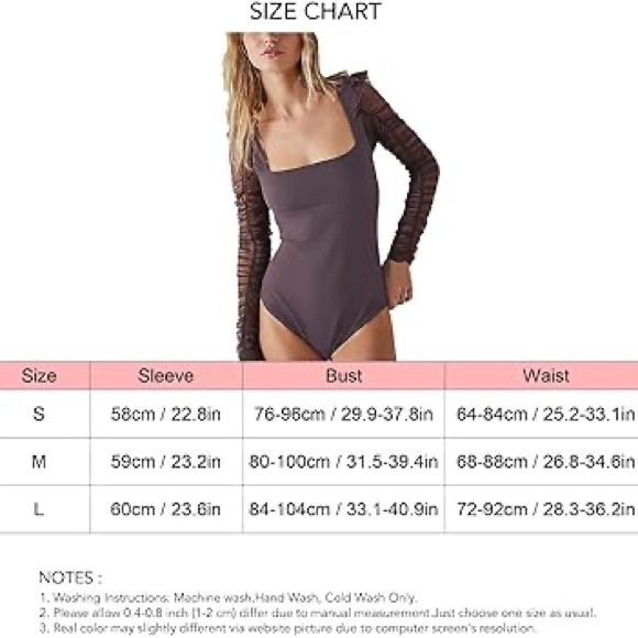 Free People Women’s Black Must be Love Bodysuit - Picture 6 of 16